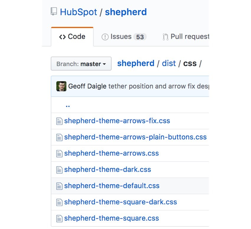 Visual Tour With Shepherd - Default Theme CSS Files
