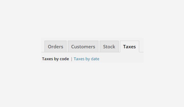Taxes report in WooCommerce