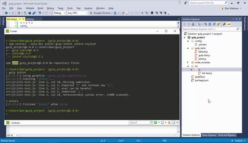 Code from Essential Gulp Tasks course
