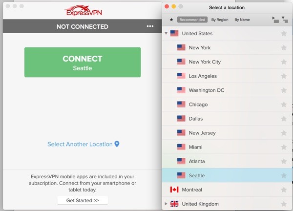 Using VPN Choosing an Exit Country