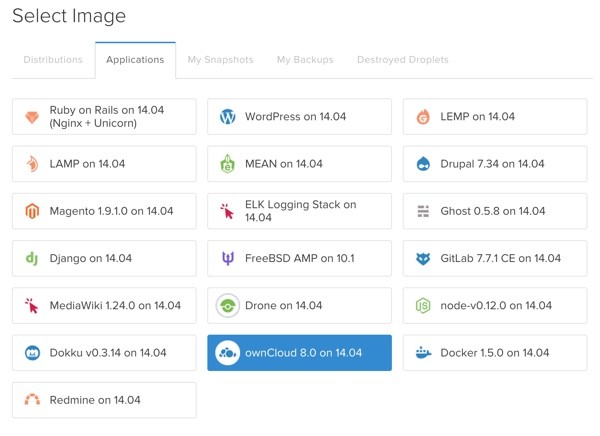 OwnCloud Select ownCloud Image