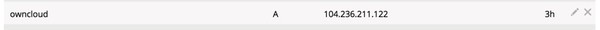 OwnCloud Set Your DNS A Record