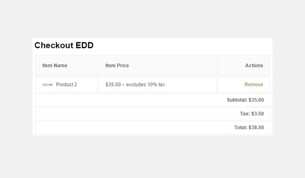 Easy Digital Downloads Taxes Settings