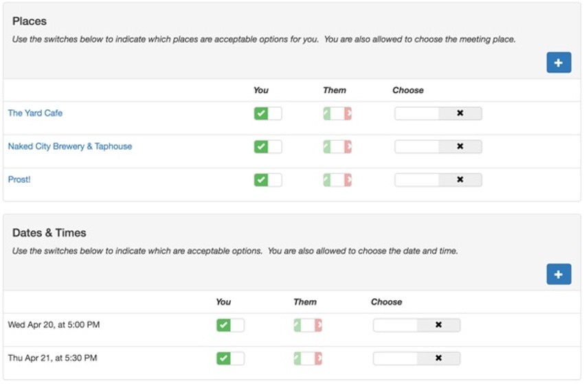 Meeting Planner Startup Series - The old You Them Availability Panel