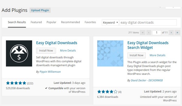 Easy Digital Downloads Installation General Settings
