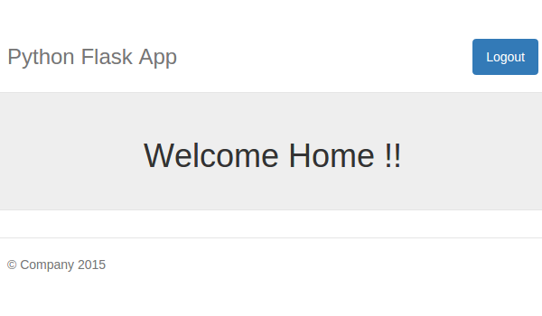 User home on successful user sign in