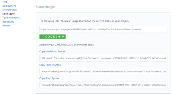 Codeship Add a Build Status Badge to Your Repository