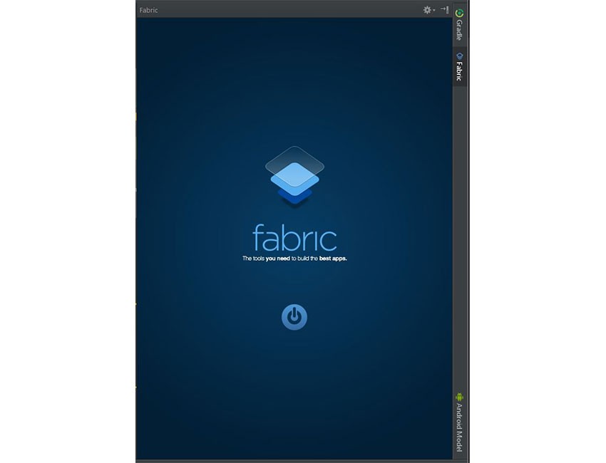 Fabric welcome screen in Android Studio
