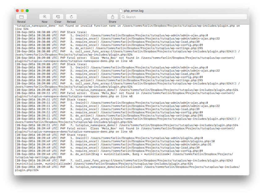 Image: /uploads/posts/167/assets/users/34/posts/27342/image/console-errors.png PHP Errors when loading namespaced code