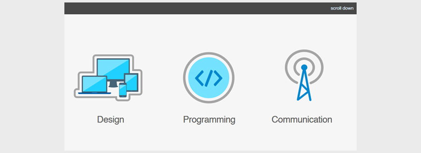 SVG Logo Scroll Animation CSS3 and Javascript