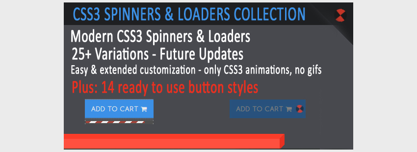 CSS3 Spinners Loaders