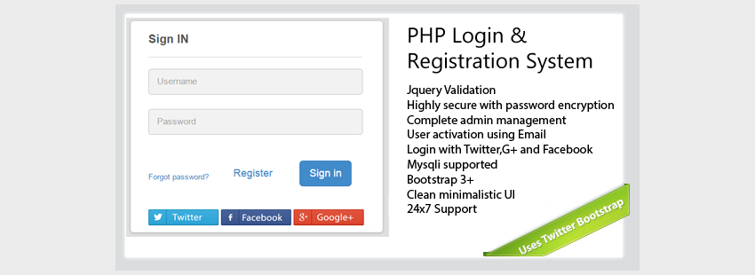 Secure-PHP-Login Registration System