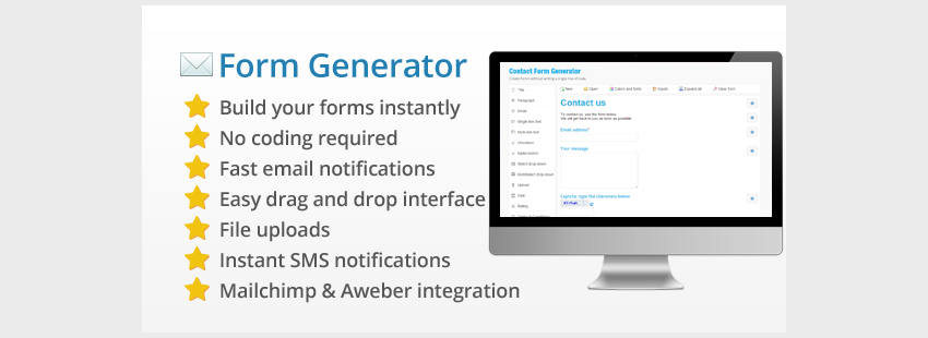 Contact Form Generator - Easy Powerful Form Builder