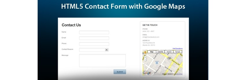 HTML5 Ajax Contact Form With Google Maps