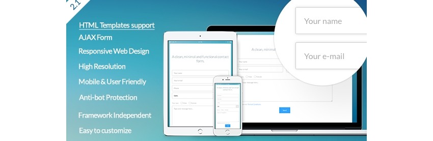 Vanilla Form - Modern  Responsive Contact Form