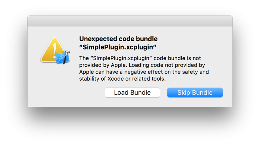 Sympli plugin alert