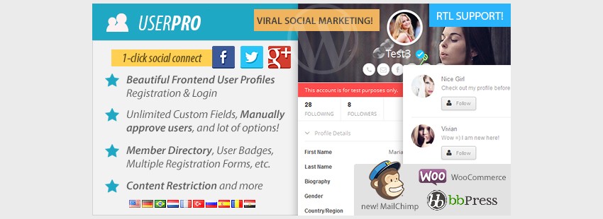 UserPro - User Profiles with Social Login