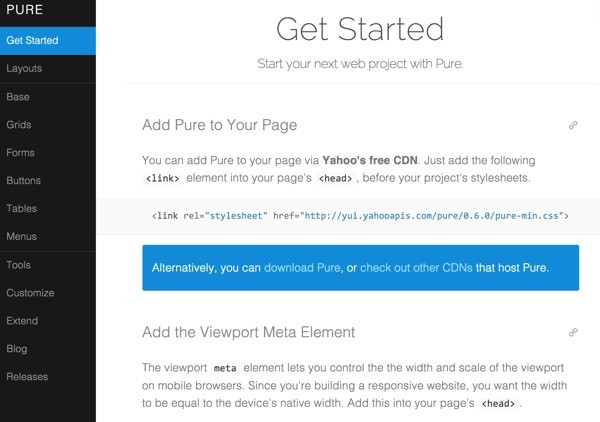 Purecss - Get Started