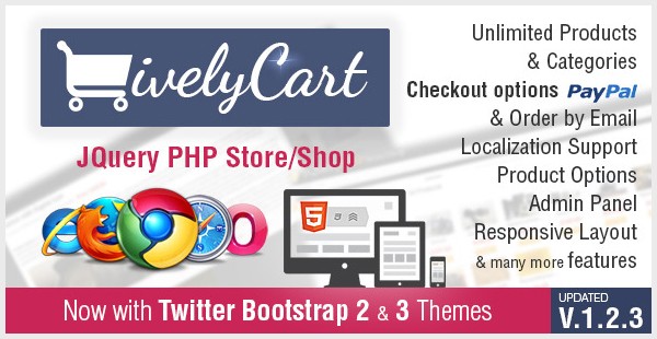 LivelyCart - A JQuery PHP Store Shop