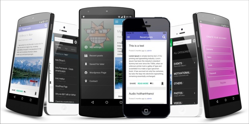 ionWordpress -Wordpress Full Integrated Mobile App