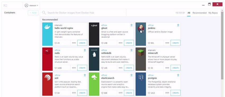 Docker containers to serve websites using Ghost and WordPress
