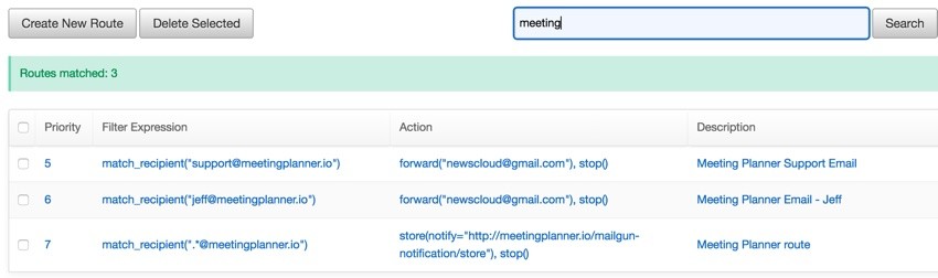 Mailgun Store - Notification Route Post URL to Our Server