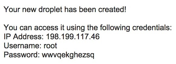 Typical new Linux credentials with root login and password