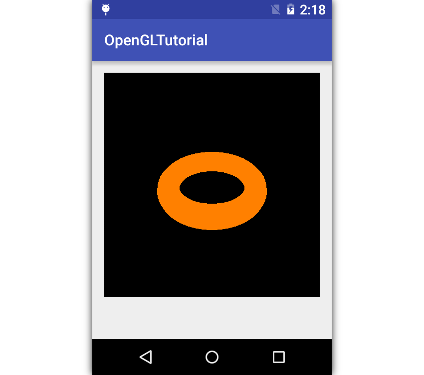 App displaying torus