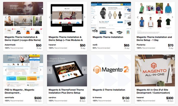 Magento service providers on Envato Studio