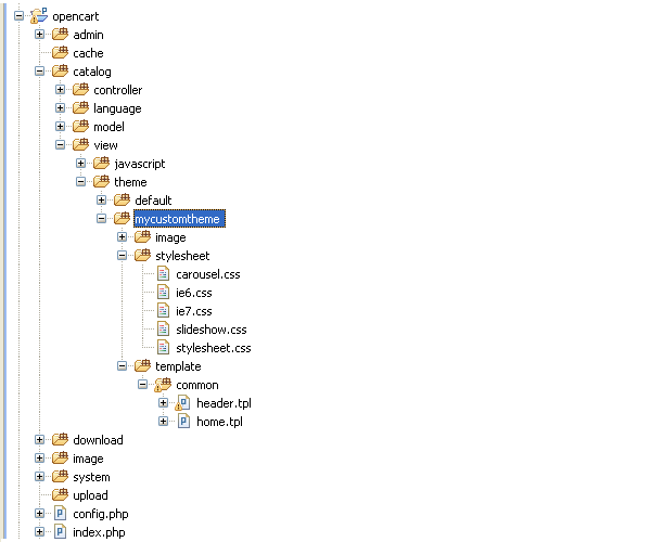 Custom Theme Structure