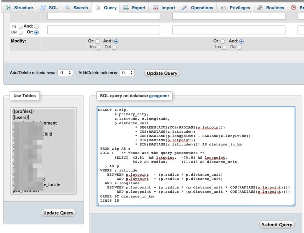 Test complex queries with manual SQL