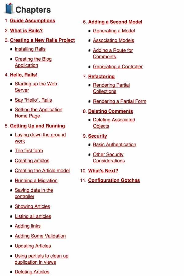 What is Ruby on Rails The Getting Started Guide Table of Contents