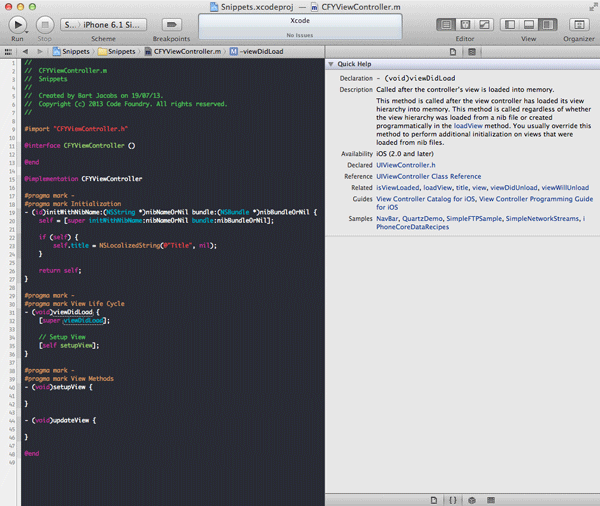 iOS Quick Tip: 5 Tips to Speed Up Your Development - The Quick Help Inspector