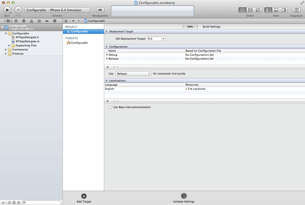 iOS Quick Tip: Managing Configurations With Ease - Project Configurations