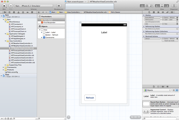 Create a Weather App with Forecast – Forecast Integration - Adding a Refresh Button