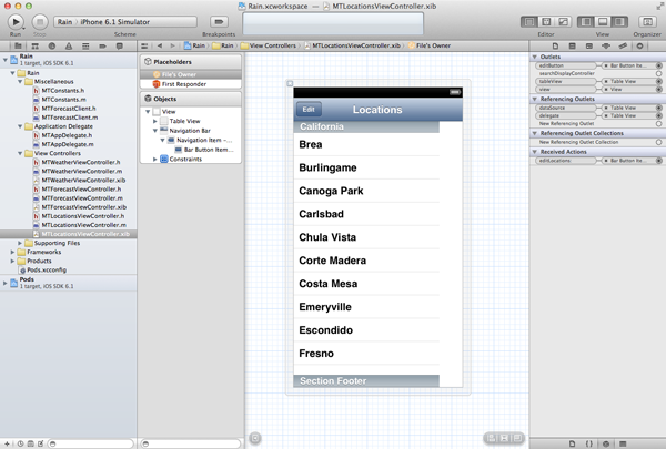 Create a Weather App with Forecast – Forecast Integration - Adding an Edit Button