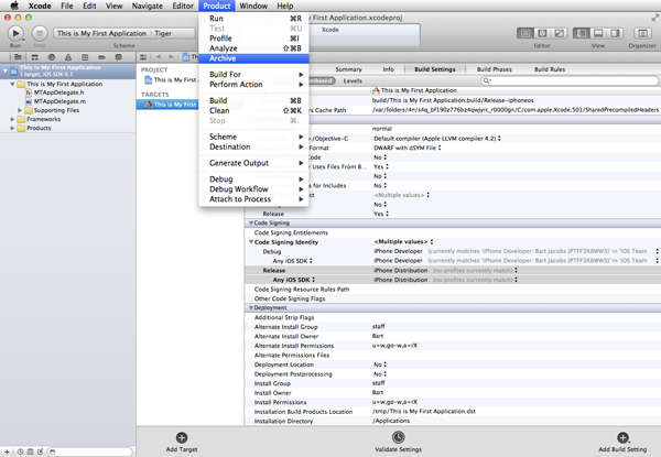 How To Submit an iOS App to the App Store - Archiving Your Application using Xcode
