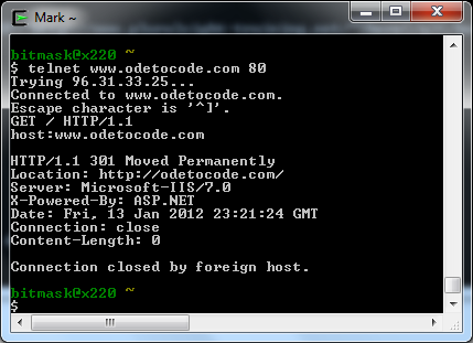 Figure 2 Making an HTTP request