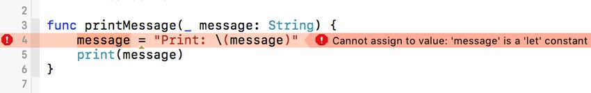Parameters and Mutability