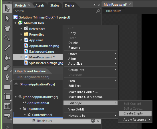 Creating an Empty Style Creating an Empty Style