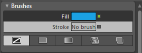 Changing the Fill property to No Brush Changing the Fill property to No Brush
