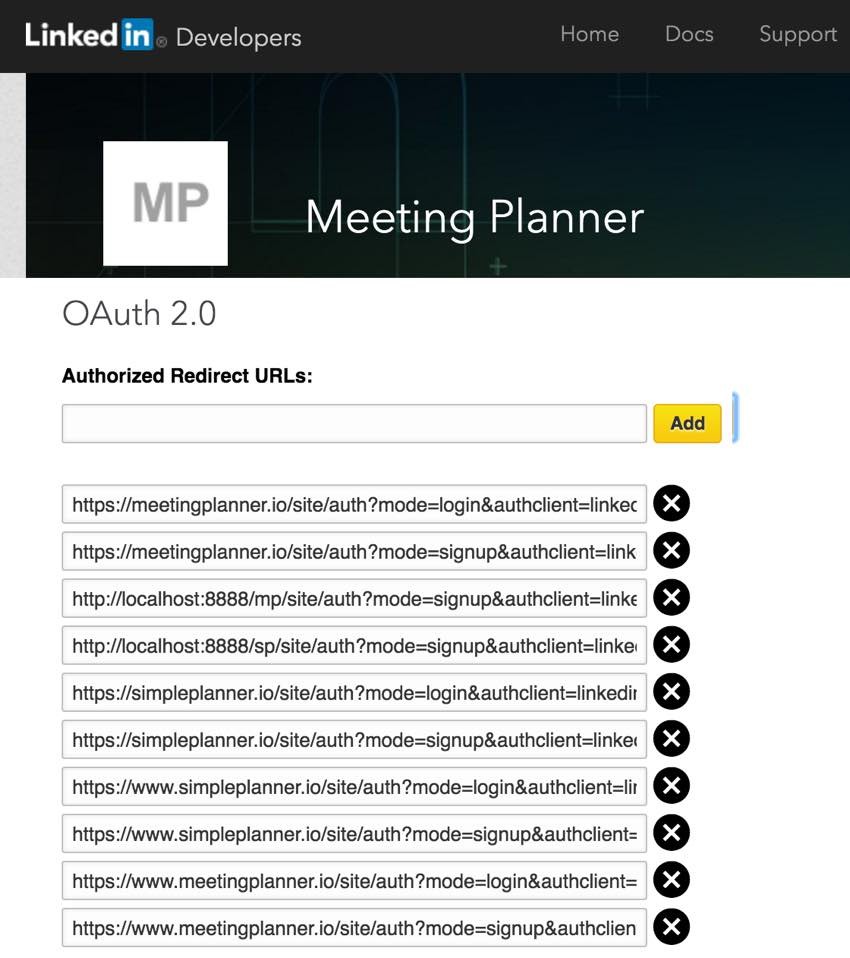 Building Your Startup Multiple Domains - LinkedIn OAuth Configuration URLs