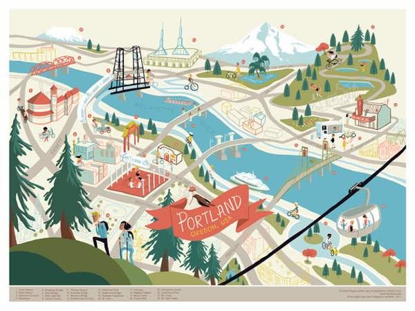 Fun Portland Map from Edward Juan