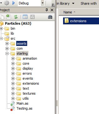 Install particle extension onto Starling