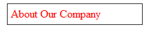 Our header inherited a red border through CSS cascading Our header inherited a red border through CSS cascading