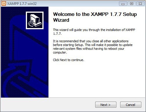 Installing Xampp Step 1