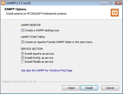 Installing Xampp Step 3