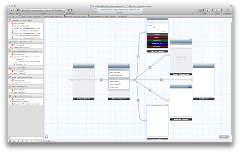 UIStoryboard Editor View Zoomed Out UIStoryboard Editor View Zoomed Out