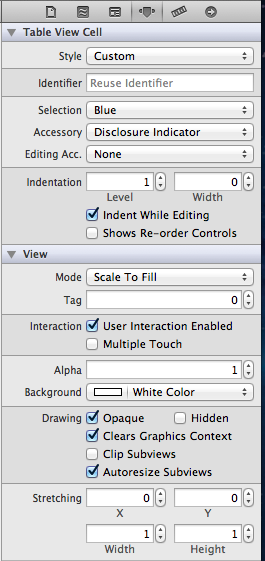UIStoryboard Static Table View Cell Configuration UIStoryboard Static Table View Cell Configuration
