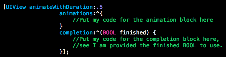 Animation Execution With Blocks Animation Execution With Blocks